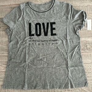 New York & Company “Love” Defined T-shirt